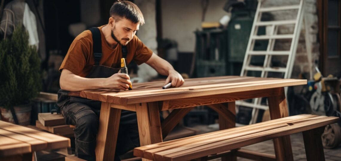 proces tworzenia mebli drewnianych